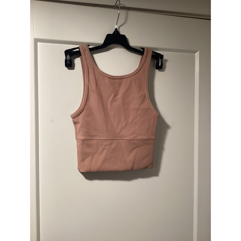 NWOT Lululemon Align Ribbed Tank Top‎ Pink Cropped V-Back Yoga Shirt